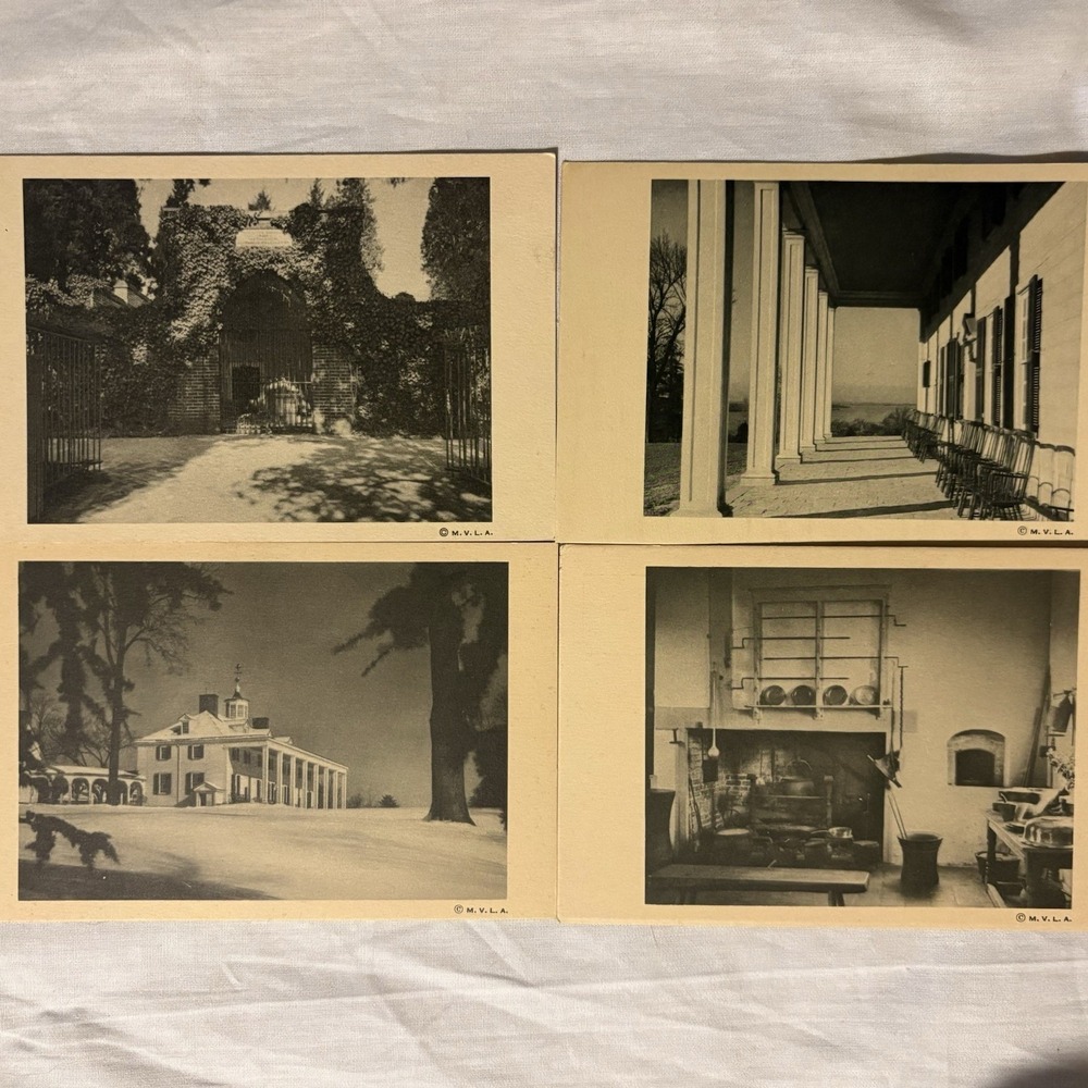 1949 Mount Vernon Postcards Set of 10 George Washington MVLA Historic Views - Picture 4 of 8